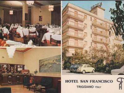 La Sala Italia, il Madison, la Lombardi e l�Hotel San Francisco (nell'immagine) erano le sale ricevimenti dove venivano festeggiati i matrimoni e i grandi eventi (foto di Angelo Scorrano pubblicata sul gruppo facebook "sei di triggiano se...)